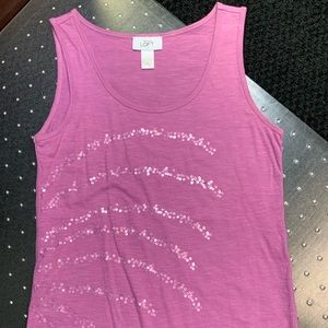 Ann Taylor Loft Sequin Tank Top